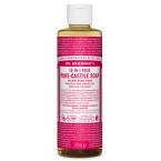 Skystas Kastilijos muilas veidui ir kūnui su rožėmis, ekologiškas (240 ml)