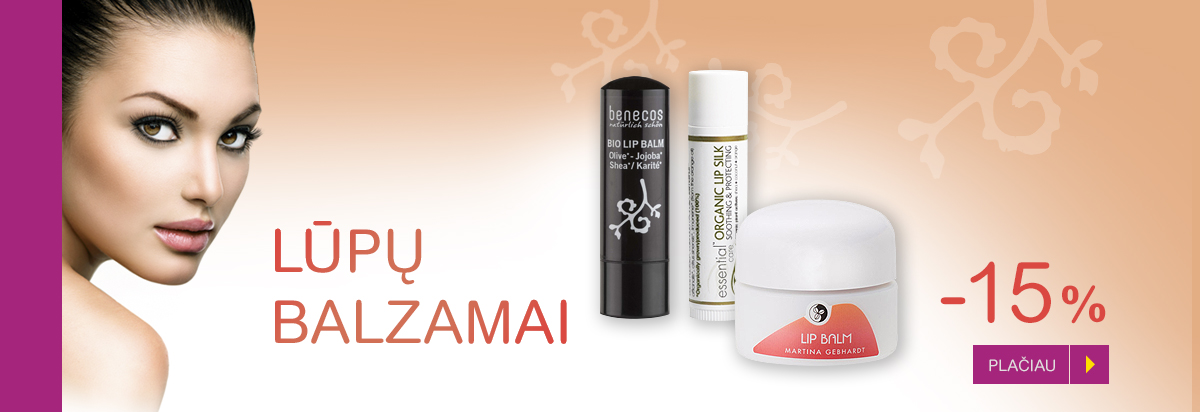 Lūpų balzamams -15%