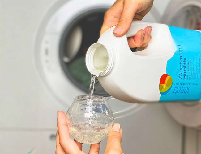 Skalbiklis be agresyvių chemikalų